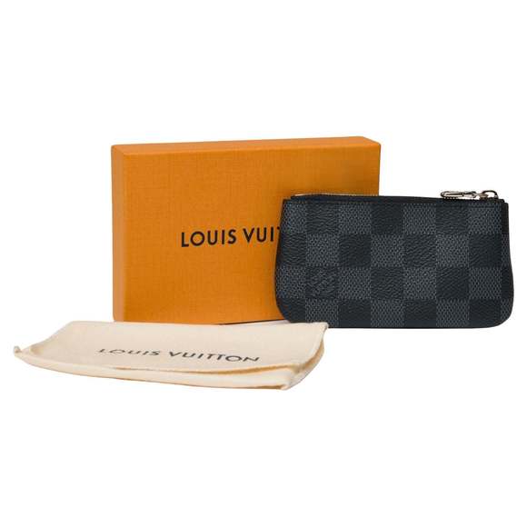Louis Vuitton | Bags | Louis Vuitton New Key Pouch In Graphite Damier ...